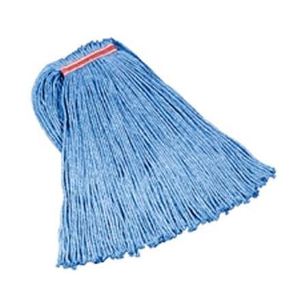 Eat-In Rubbermaid Commercial Products RC  20 oz. Cut-End Blend Mop Heads - Blue - 1 in. EA2959149